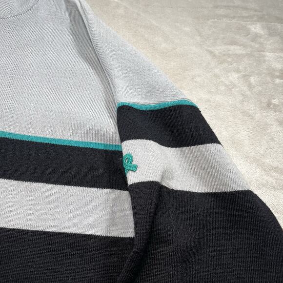 Vintage Demetre Pure Virgin Wool Knit Ski Outdoor Sweater Mens Sz XL Striped USA - Picture 2 of 7